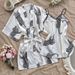 Silky V-Neck Sleep Set – Breezy Chemise & Adjustable Strap Nightdress (S-XL)_ecoleips.com