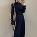 High-End Fishbone Sports Suit For Women, Spring And Autumn European Casual Fashion Black Sweatshirt Two-Piece Set,_ecoleips.com
