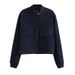 Women's Clothing Oversized Stand-Collar Jacket With Pockets – Streetwear Unisex Coat (S-XXXL, 11 Colors & Prints)_ecoleips.com
