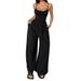 2026 Women's Sleeveless Wide-Leg Jumpsuit - Casual And Stylish Summer Wear With Pocket Design, Ladies' Sports Set_ecoleips.com