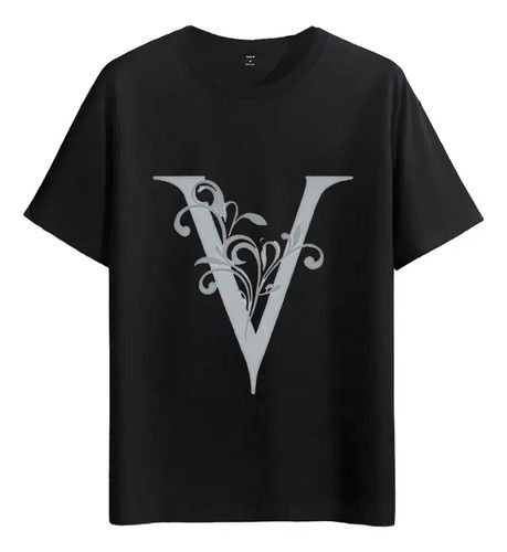 Women's T-Shirts T-shirt Muscle Freaks Floral V Style Initial Letter Monogram_ecoleips.com
