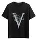 Women's T-Shirts T-shirt Muscle Freaks Floral V Style Initial Letter Monogram_ecoleips.com