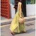 Stunning Summer Dress, Dopamine Dressing, French Seaside Vacation, High-end Green Chiffon Suspender Dress_ecoleips.com