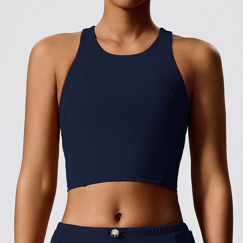 Women's Eco-Friendly Renewable Fabric Sports Skirt Set With Bra Pads Tight Fitting Outdoor Golf Fitness Tennis Outfit_ecoleips.com