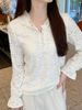 K Heavy Industry Hooded Long Sleeved Lace Shirt For Women, Unique And Beautiful New Style, With Inner Lining And Bottom Layer Top_ecoleips.com