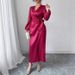 V-Neck Flutter Sleeve Belted Leopard Print Dress – French Chic & Adjustable Waist_ecoleips.com