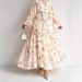 Women's Clothing Middle East Muslim women's clothing new chiffon flower print long fashionable and elegant dress_ecoleips.com
