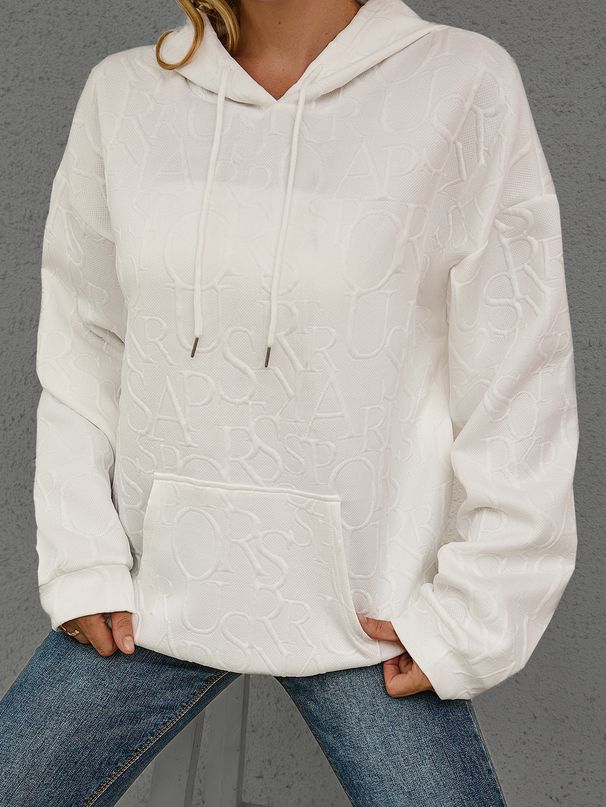 Women's Clothing Autumn And Winter New Fashion Casual Jacquard Hooded Long Sleeved Sweater Women_ecoleips.com