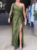Verve 2025 Spring Fashion Evening Elegant Socialite Waist-Cinching Slim Fit Long Dress For Women_ecoleips.com