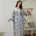 NC101 Retro Style Slimming Waist Dress With Tie Belt Design Women's Clothing Muslim Fashion Relaxed Everyday Wear Comfortable Feshion_ecoleips.com