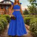 Women's Solid Color Mid-Raise Slip Dress With Flowy Skirt – Elegant & Sexy Two-Piece Set_ecoleips.com