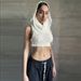 Aria Basics Aria Basics 2022 Autumn Fashion Trend Women's New Hooded Sleeveless Cropped Knitted Solid Color Inner Sweater_ecoleips.com
