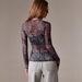 Women's Slim Fit T-Shirt Round Neck Leopard Print Mesh European American Spring Fashion 2026_ecoleips.com