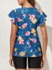 Floral Tankini 2026 Two Pieces Ruffle Swimsuit Women With Shorts High Waist Swimwear Female Bathing Suit Mayo Beach Bathers_ecoleips.com