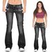 Women's Clothing New Women's Jeans Tight Elastic Bell Bottom Pants Women's Trousers Trousers Solid Color Jeans Wide Leg Pants_ecoleips.com