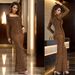 Women's Clothing Wear Hot Diamond Long Sleeve One Shoulder Dress_ecoleips.com
