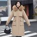 Women's Detachable Hooded Parka Coat – Long Winter Jacket With Faux Fur Trim (M-XXXL, 5 Elegant Colors)_ecoleips.com