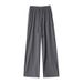 Ice Silk Wide Leg For Women In Summer, Thin, Short With Pockets, High Waisted, Cool Pants, Sun Protection Pants_ecoleips.com