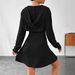 Women's Long Sleeve Hoodie Top With Sleeveless A-Line Dress Set - Casual Two Piece Outfit For Fall & Everyday Wear_ecoleips.com