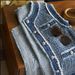 Women's Clothing The style vest is niche and fashionable. The style heavy duty raw edge denim vest is fashionable for women._ecoleips.com