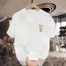 New Cotton Fashion Sense Printing Short-sleeved T-shirt Unisex Men Summer Tide Loose Hundred Tops_ecoleips.com