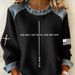 Women's Casual Loose Fit round Neck T-Shirt Long Sleeve Waffle Knit Top with 3D Digital Print for Streetwear And Travel_ecoleips.com