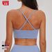 Crisscross Back Sports Bra – Breathable Yoga Top With Soft Brushed Lining | High-Support Workout Essential_ecoleips.com