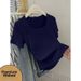 Stylish Women's Ribbed T-Shirt Square Neck Short Sleeve High End Durable Wear Resistant Unique Versatile Elegant Straight Shoulder_ecoleips.com