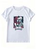 Women Y2K Gothic The Sinners Skeleton Couple Red Rose Graphic T Shirt Sugar Skull Lady Dark Alt Grunge Short Sleeve Crew Neck Summer Streetwear Tee_ecoleips.com