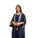 Muslim Women's Dress Summer Gold Foil Abaya Two-Piece Set_ecoleips.com