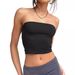 Women's Clothing Slim Tube Top Shirt Off Shoulder Casual Vest Backless Sleeveless Outing Top_ecoleips.com