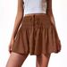 Aria Basics Aria Basics 2025 Cross-Border European And American Women's Fashion Summer Solid Color Drawstring Sports Shorts_ecoleips.com