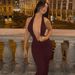 Women's Sexy Slim Fit V Neck Bodycon Dress Solid Color Backless 2025 European American Cross Border Hot Girl Fashion Wholesale_ecoleips.com