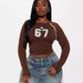 Women's Clothing Fashion Sports Elastic Retro Simple Printed Long Sleeved Tops For Women_ecoleips.com