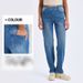 High-Waisted Stretchy Denim Workout Pants For Women – Distressed & Ripped Details, Multi-Pocket, Breathable Yoga & Running Pants_ecoleips.com