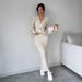 Women's 2-Piece Casual Long Sleeve Sweater & Skirt Set - Soft V-Neck Knit Cardigan & Flowy Skirt Combo,Solid Color Outfit (S/M/L)_ecoleips.com