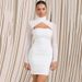Women's Sexy Off Shoulder Halter Long Sleeve Backless Bodycon Midi Dress – Fall Party Gown 2026_ecoleips.com