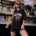 Women's Casual T-Shirt round Neck Short Sleeve Loose Fit Top with Letter And Number Print Sporty Simple Design_ecoleips.com
