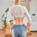 Chic Lace Trim V-Neck Blouse For Women - Breathable Polyester Blend, Figure-Flattering Fit, Perfect For Oktoberfest & Office_ecoleips.com