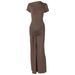 2025 Autumn New Fashion Elegant Slim Fit Ruched Tie Short Sleeve Dress For Women Wholesale_ecoleips.com