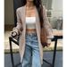 Diyun European And American Casual High-End Woolen Coat Sweater Women's Fashion 2025 Autumn Winter_ecoleips.com
