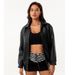 2024 European American Fashion Loose Leather For Women Oversize Women's Jacket Long Sleeve Turn-down Collar Spring And_ecoleips.com