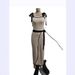 2025 Sexy Elegant Women's Tight Strap Jumpsuit High Waist Skirt Simple Casual Color Block Two-Piece Set_ecoleips.com