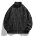 Aria Basics American-style 2025 PU Leather Jacket, New Spring And Autumn Model, Loose Fit, Trendy, Versatile, Casual Retro Jacket_ecoleips.com