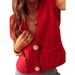 Cross-border E-commerce Women's Autumn Loose Casual Knitted Wholesale European And American Style Sleeveless Chunky Knit_ecoleips.com
