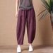 Suitable For All Seasons Petite Cotton Wide-Leg Women 2024 Summer New Loose Plus Size Versatile Linen Cropped Casual Pants For Outerwear_ecoleips.com
