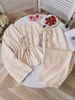 Women's Casual Two-Piece Set - Striped Long Sleeve Tie-Front Top & Wide Leg Pants, Comfortable & Stylish Outfit For Spring_ecoleips.com