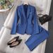 Women's Suit Set – Professional Office Blazer & Pants/Skirt, Polyester-Viscose Blend For Business & Formal Occasions (S-XXXXL)_ecoleips.com