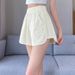 Women's Clothing Official Picture Imitation Cotton Waffle Sports Shorts Women's Summer Outdoor Casual Wide Leg High Waist Thin_ecoleips.com