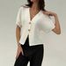 Cross-border Foreign Trade European And American Women's Clothing New Fashion Commuter Irregular Button Cardigan_ecoleips.com